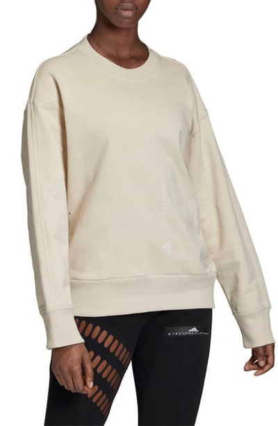 Shop Adidas By Stella Mccartney Essentials Sweatshirt In Cbrown