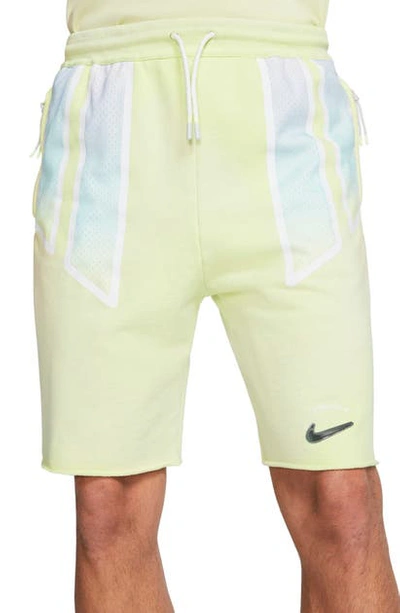Shop Nike Nrg Pigalle Sweat Shorts In Luminous Green