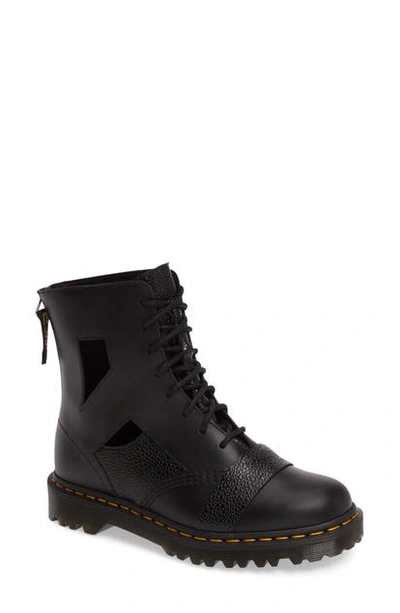 Dr. Martens Katrina Cutout Boot In Black Leather | ModeSens