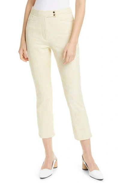 Shop Stine Goya Wally Cloque Trousers In Tulips