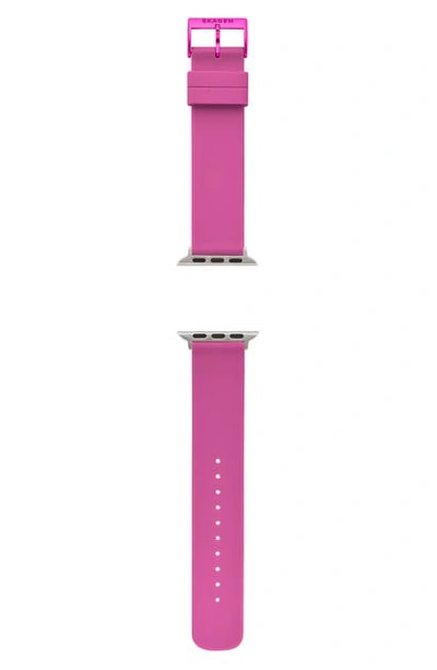 Shop Skagen Silicone 38mm Silicone Apple Watch Strap In Pink