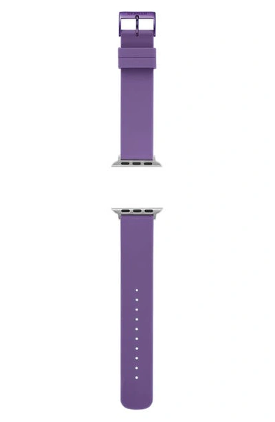 Shop Skagen Silicone 38mm Silicone Apple Watch Strap In Purple