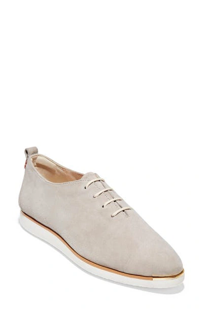 Shop Cole Haan Grand Ambition Oxford In Paloma/ Ivory Leather
