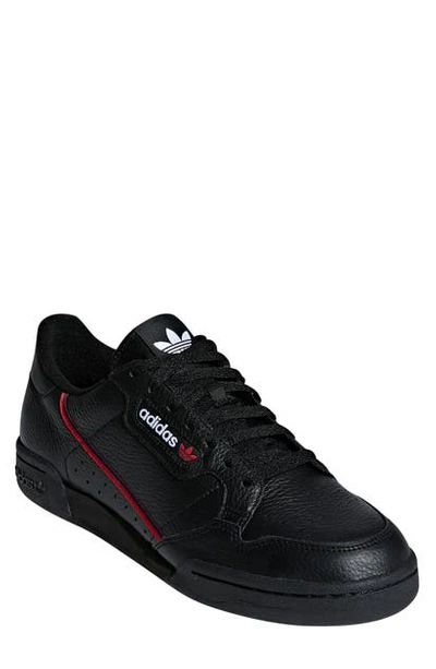 Shop Adidas Originals Continental 80 Sneaker In Core Black/ Scarlet/ Navy
