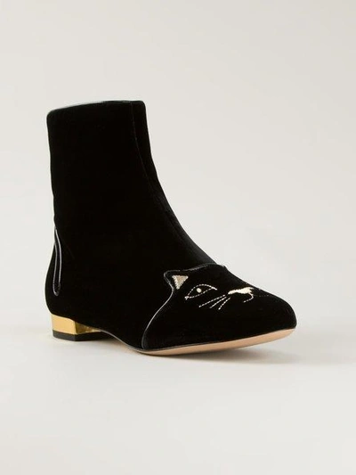 Shop Charlotte Olympia Cat Face Boots
