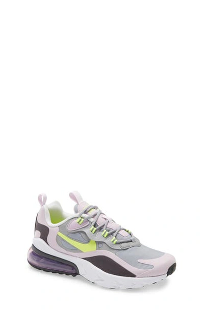 Shop Nike Air Max 270 React Sneaker In Grey/ Lemon/ Lilac