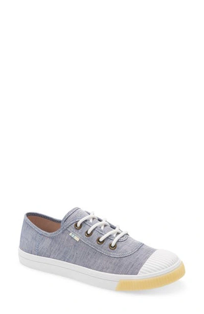 Shop Toms Carmel Sneaker In Blue Fabric