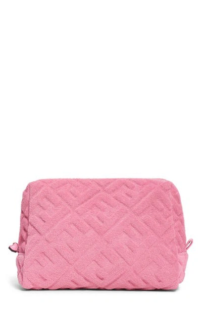 Shop Fendi Tess Trapezoid Cosmetics Case In Pink