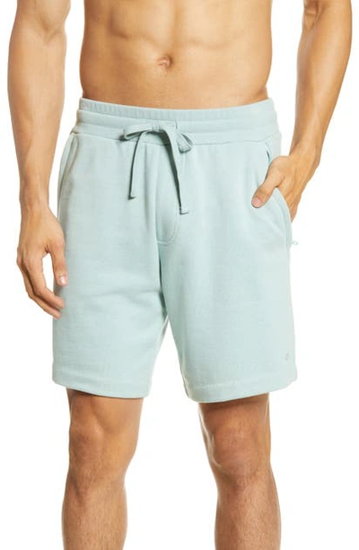 Shop Alo Yoga Chill Shorts In Dusty Blue