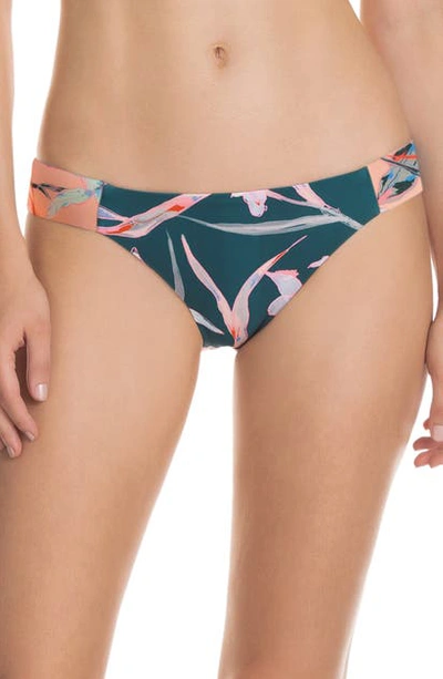 Shop Maaji Eco Amazon Docks Signature Cut Bikini Bottoms In Rainforest Green Eco Floral