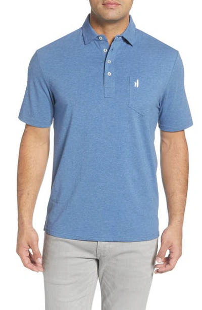 Shop Johnnie-o Classic Fit Heathered Polo In Oceanside