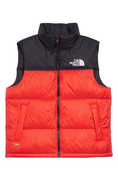 Shop The North Face Nuptse 1996 Packable Quilted Down Vest In Fiery Red