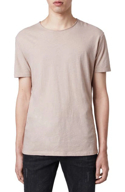 Shop Allsaints Slim Fit Crewneck T-shirt In Stone Grey
