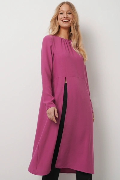 Shop Kristin Rödin X Na-kd High Slit Midi Dress Pink