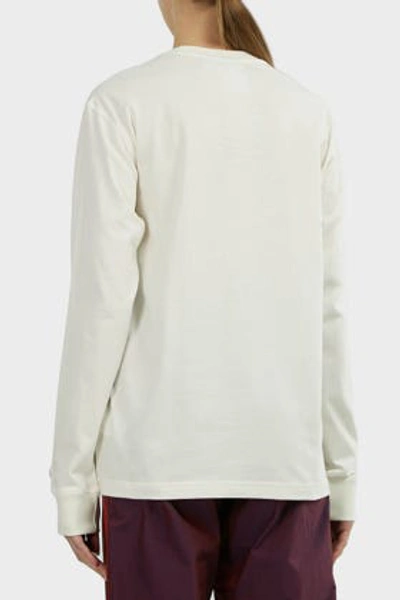 Shop Adidas Originals By Alexander Wang Flex 2 Club Long-sleeve T-shirt, L In White