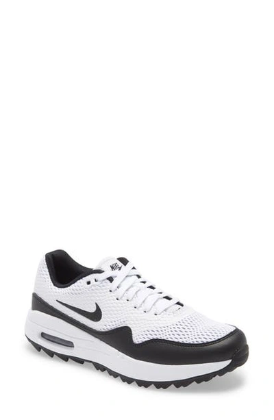 Shop Nike Air Max 1 G Golf Shoe In White/ Black