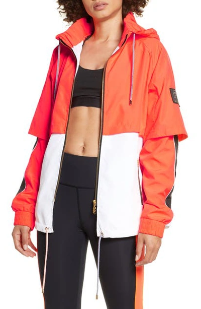 Shop P.e Nation Rebuild Hooded Jacket In Bright Pink