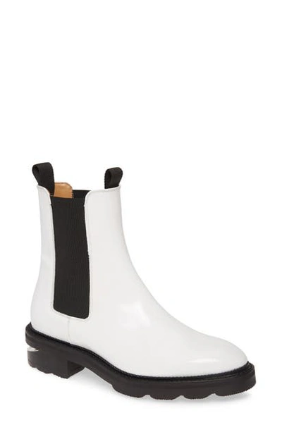 Shop Alexander Wang Andy Chelsea Boot In White