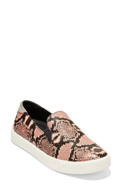 Shop Cole Haan Grandpro Spectator 2.0 Slip-on In Coral Snake Print Leather