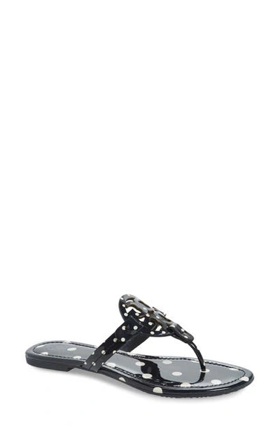 Shop Tory Burch Miller Flip Flop In Navy Classic Dot