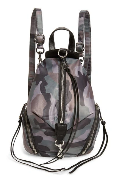 Shop Rebecca Minkoff Mini Julian Nylon Convertible Backpack In Camo Print