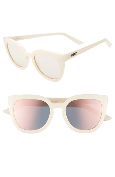 Shop Quay Noosa 50mm Square Sunglasses In Pearl/ Rose