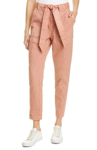 Shop La Vie Rebecca Taylor Patrice Tapered Ankle Pants In Sienna