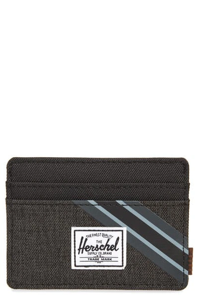 Shop Herschel Supply Co Charlie Rfid Card Case In Summer Floral Black