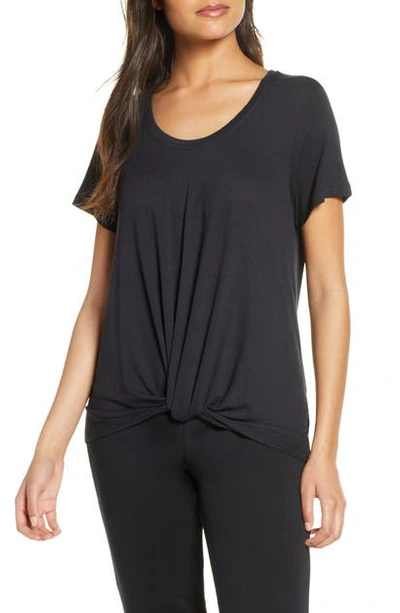 Shop Ugg Vikki Knot Hem Top In Black