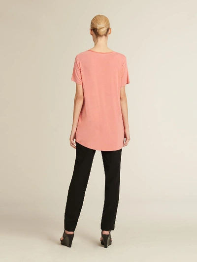 Shop Donna Karan Women's Jersey Scoop Neck Top - In Pink