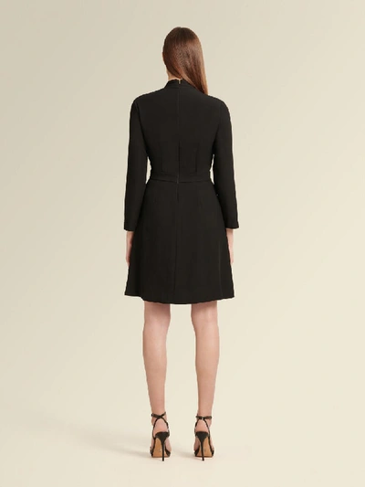 Shop Donna Karan Women's Long-sleeve Dress With Pockets - In Black
