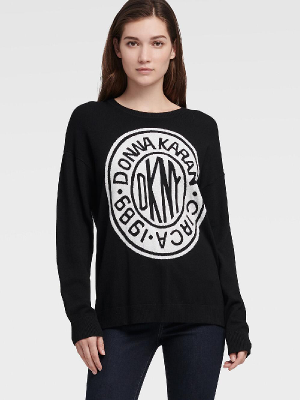 dkny logo sweater