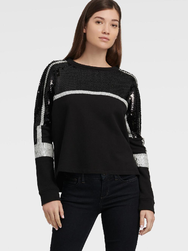 dkny sequin sweatshirt