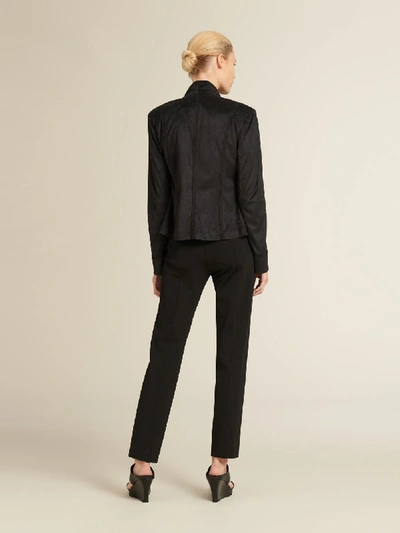 Shop Donna Karan Women's Drape Front Jacket - In Black