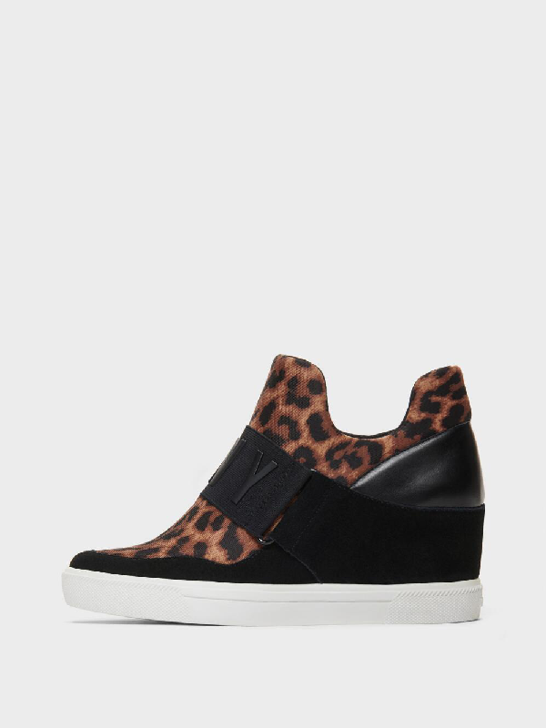 donna karan wedge sneakers