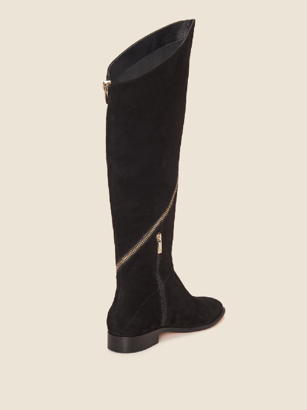 donna karan lara suede boots