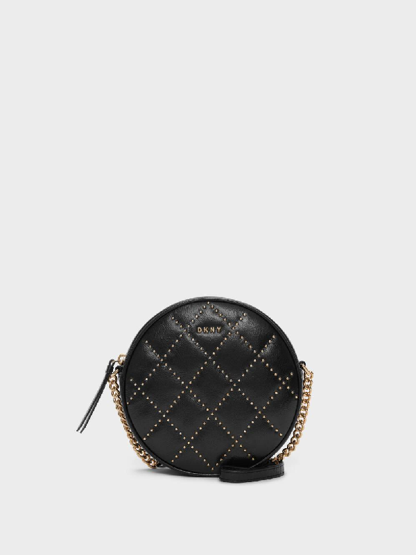 black circle crossbody bag