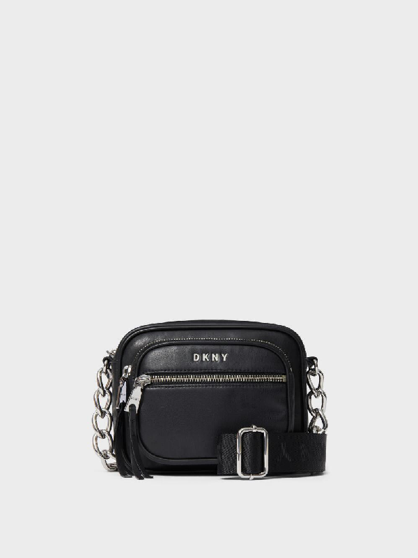 dkny camera bag black