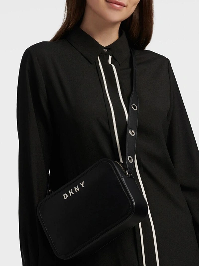 Shop Donna Karan Dkny Women's Duane Camera Bag - In Black/silver