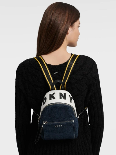Shop Donna Karan Kayla Backpack In Denim