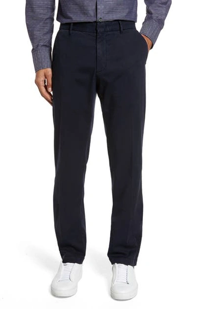Shop Zachary Prell Aster Straight Fit Pants In Navy