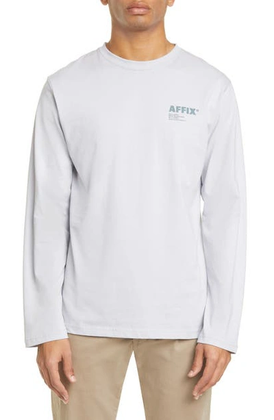 Shop Affix Logo Print Long Sleeve T-shirt In Lilac