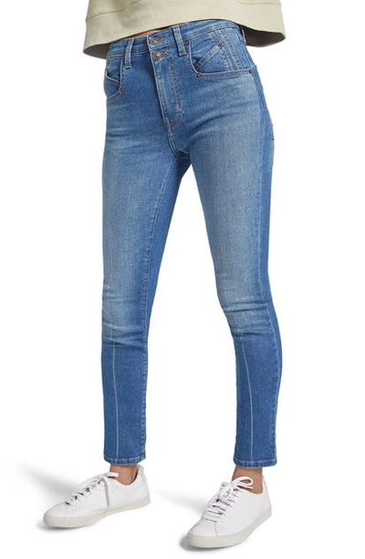 Shop Current Elliott The Whitby High Waist Skinny Jeans In Daphne
