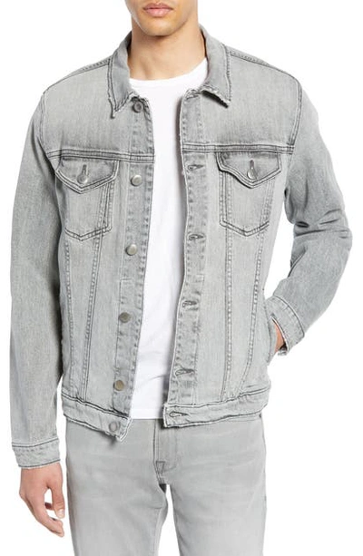 Shop Frame L'homme Denim Jacket In Lead Grey