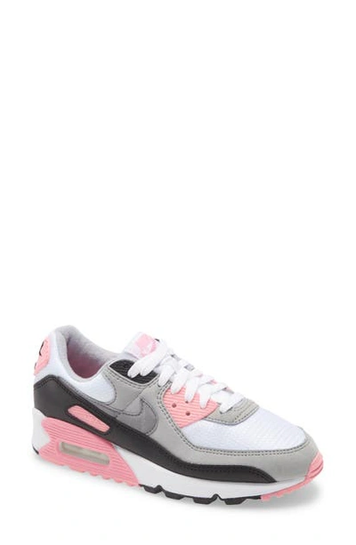 Shop Nike Air Max 90 Sneaker In White/ Particle Grey/ Rose