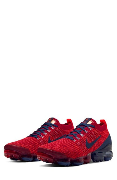 Shop Nike Air Vapormax Flyknit 3 Sneaker In Noble Red/ Blue/ Lt Blue