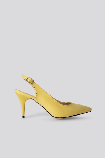 Shop Trendyol Classic Heels Buckle Sandal - Yellow