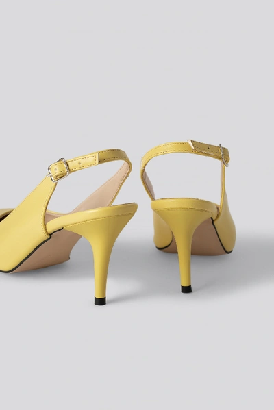 Shop Trendyol Classic Heels Buckle Sandal - Yellow