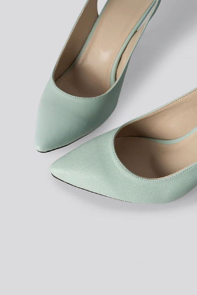 Shop Trendyol Classic Heels Buckle Sandal - Blue In Mint