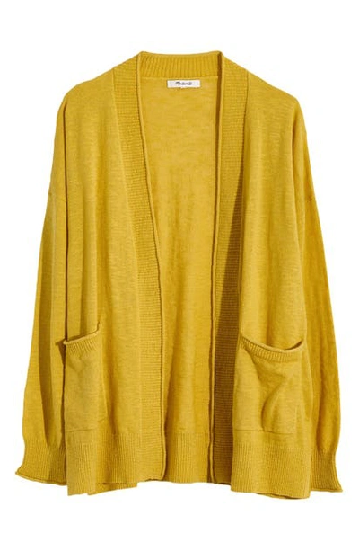 Shop Madewell Bradley Cardigan Sweater In Greek Gold